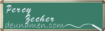Percy Zecher Visitenkarte